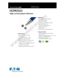HCM0503-R47-R Datasheet Cover
