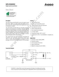 HCPL-8100-000E Datasheet Cover