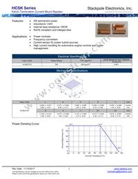 HCSK2725FT1L00 Datasheet Cover