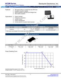 HCSM2818FT20L0 Datasheet Cover