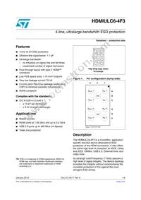HDMIULC6-4F3 Datasheet Cover