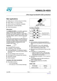 HDMIULC6-4SC6 Datasheet Cover