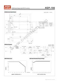 HDP-190 Datasheet Page 2