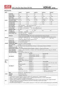 HDR-60-15 Datasheet Page 2
