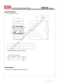 HDR-60-15 Datasheet Page 4