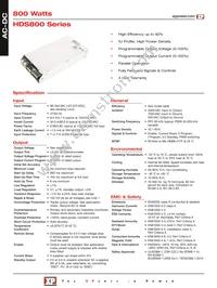 HDS800PS15 Datasheet Cover
