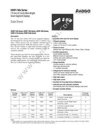 HDSP-A408 Datasheet Cover