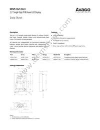 HDSP-C2Y3 Datasheet Cover