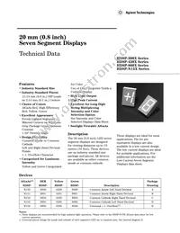 HDSP-N155 Datasheet Cover
