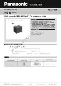 HE1AN-W-DC6V-Y7 Datasheet Cover