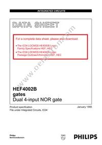 HEF4002BP Datasheet Cover