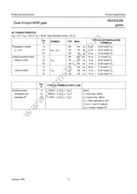 HEF4002BP Datasheet Page 3