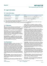 HEF4007UBP Datasheet Page 13