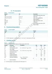 HEF40098BP Datasheet Page 3