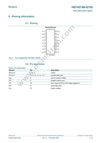 HEF4014BT-Q100J Datasheet Page 3