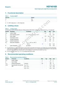 HEF4016BT Datasheet Page 3