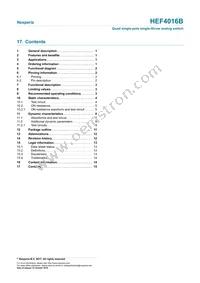 HEF4016BT Datasheet Page 15