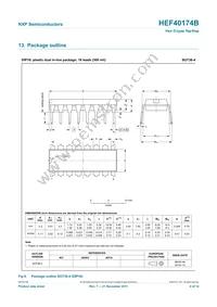 HEF40174BT Datasheet Page 9