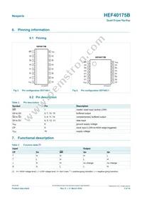 HEF40175BP Datasheet Page 3