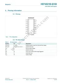 HEF4021BP-Q100U Datasheet Page 3
