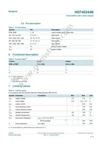 HEF40244BT Datasheet Page 3