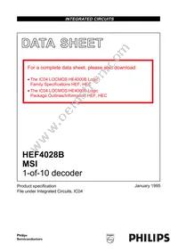 HEF4028BP Datasheet Cover