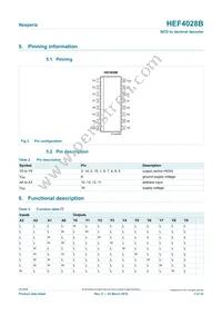 HEF4028BT Datasheet Page 3