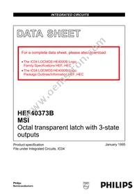 HEF40373BP Datasheet Cover