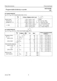 HEF4059BT Datasheet Page 6