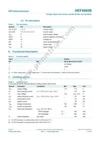 HEF4060BP Datasheet Page 3