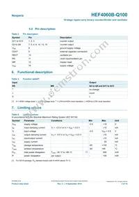 HEF4060BT-Q100J Datasheet Page 3