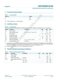 HEF4066BT-Q100J Datasheet Page 3