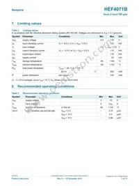 HEF4071BP Datasheet Page 3