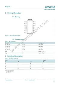 HEF4073BT Datasheet Page 2