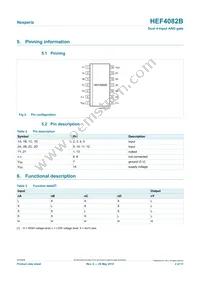 HEF4082BP Datasheet Page 2