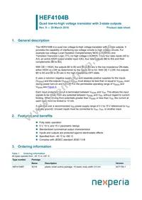 HEF4104BP Datasheet Cover