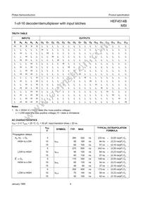 HEF4514BT Datasheet Page 4
