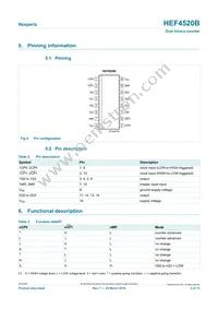 HEF4520BP Datasheet Page 3