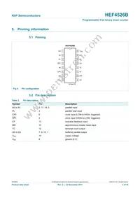 HEF4526BT Datasheet Page 4