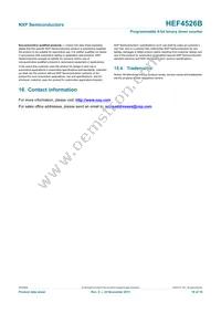 HEF4526BT Datasheet Page 18