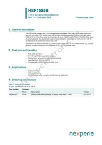 HEF4555BP Datasheet Cover