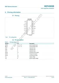 HEF4585BT Datasheet Page 4