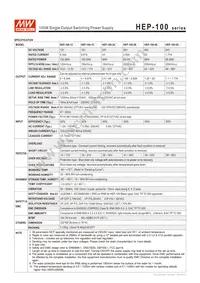 HEP-100-36A Datasheet Page 2