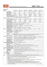 HEP-150-36A Datasheet Page 2