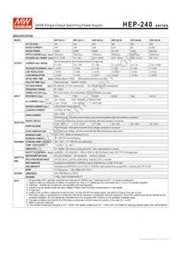 HEP-240-48A Datasheet Page 2