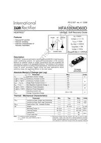 HFA100MD60D Datasheet Cover