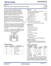 HFA1112IPZ Datasheet Cover