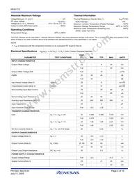 HFA1113IBZ96 Datasheet Page 2