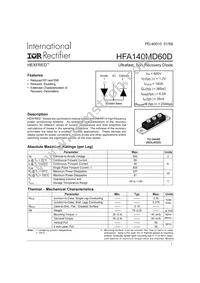 HFA140MD60D Datasheet Cover