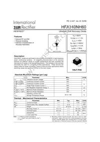 HFA140NH60 Datasheet Cover